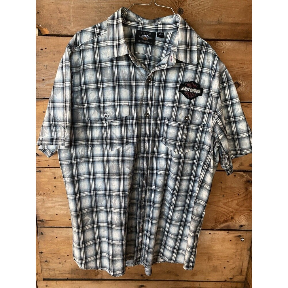 Harley Davidson Shirt Men’s L Plaid